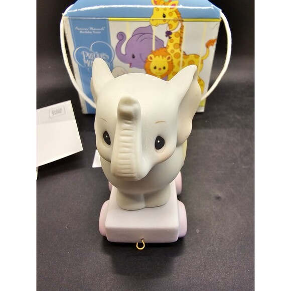 Precious Moments 15970 May Your Birthday be Gigantic Train Age 4 Elephant In Box - Picture 8 of 16